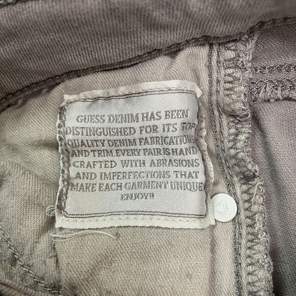 Guess Power Skinny Denim Jeans Womens 27 Gray Low Rise Stretch Casual 26x28 - Picture 6 of 16